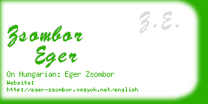 zsombor eger business card